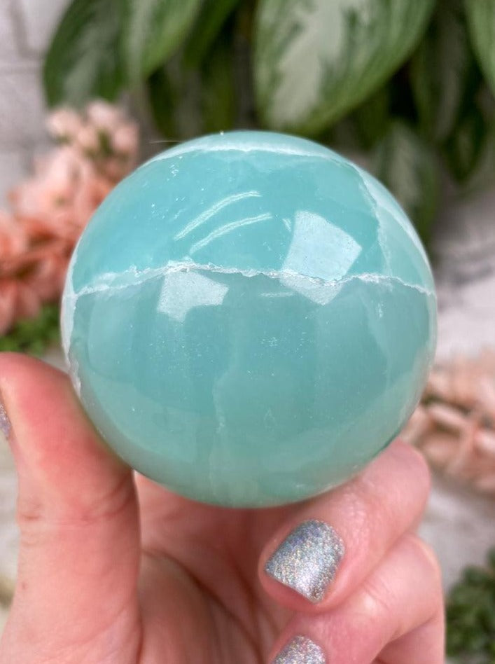 Small-Teal-Calcite-Sphere
