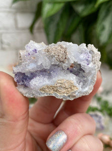 Contempo Crystals - Small-White-Purple-Spirit-Flower-Geode - Image 9