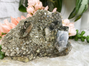 Contempo Crystals - Sparkle lodolite quartz crystal cluster - Image 1