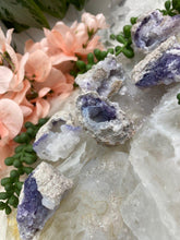 Load image into Gallery: Contempo Crystals - White-Purple-Spirit-Flower-Geode-ClustersSpirit-Flower-Geode-Crystal-Clusters - Image 7