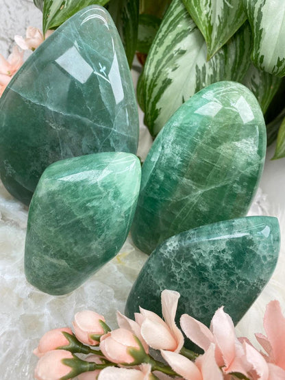 Standing-Green-Fluorite-Freeforms