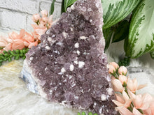 Load image into Gallery: Contempo Crystals - Standing-Large-Amethyst-with-White-Calcite-from-Brazil - Image 5