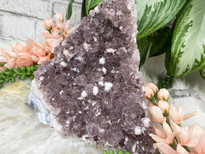 Contempo Crystals - Standing-Large-Amethyst-with-White-Calcite-from-Brazil - Image 4