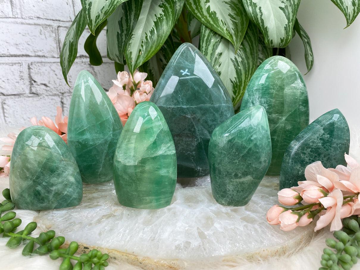 Standing-UV-Green-Fluorite-Freeform