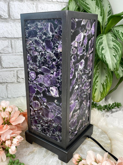 Tall-Metal-Amethyst-Light