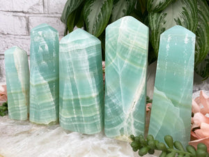 Contempo Crystals - Tall-Pistachio-Green-Calcite-Points - Image 4