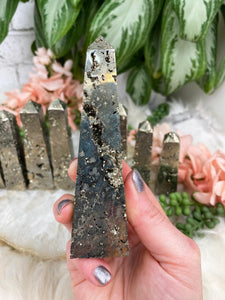 Contempo Crystals - Tall-Pyrite-Obelisk-Point - Image 13