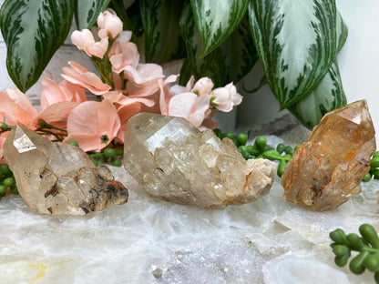 Tan-Natural-Congo-Citrine-Crystal-Clusters