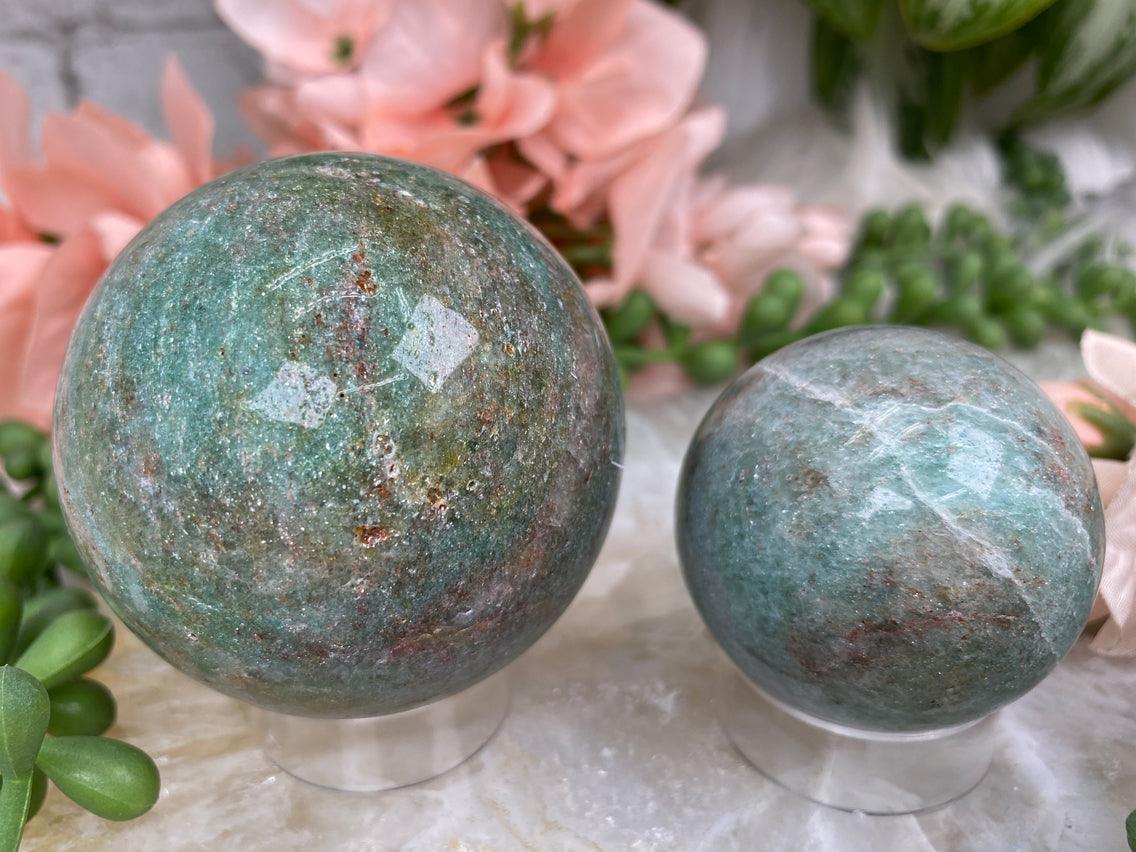 Teal-Aventurine-Spheres-with-Shimmer