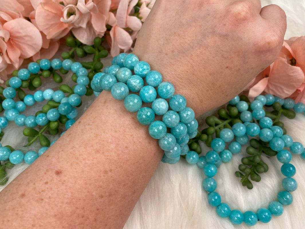 Teal-Blue-Amazonite-Bracelets