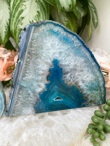 Contempo Crystals - Teal Geode Candle Holder - Image 4