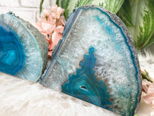 Load image into Gallery: Contempo Crystals - Teal-Geode-Votive-Candle-Holders - Image 1