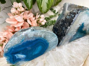 Contempo Crystals - Teal Geode Candle Holder - Image 5