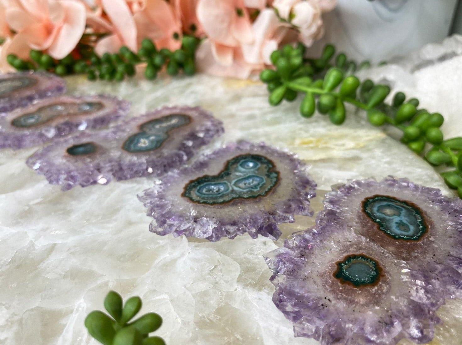 Amethyst Stalactite Slice - Great for Jewelry Making Too!