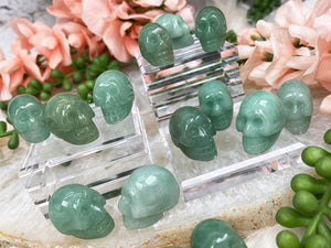 Contempo Crystals - Mini Green Aventurine Skull - Image 1