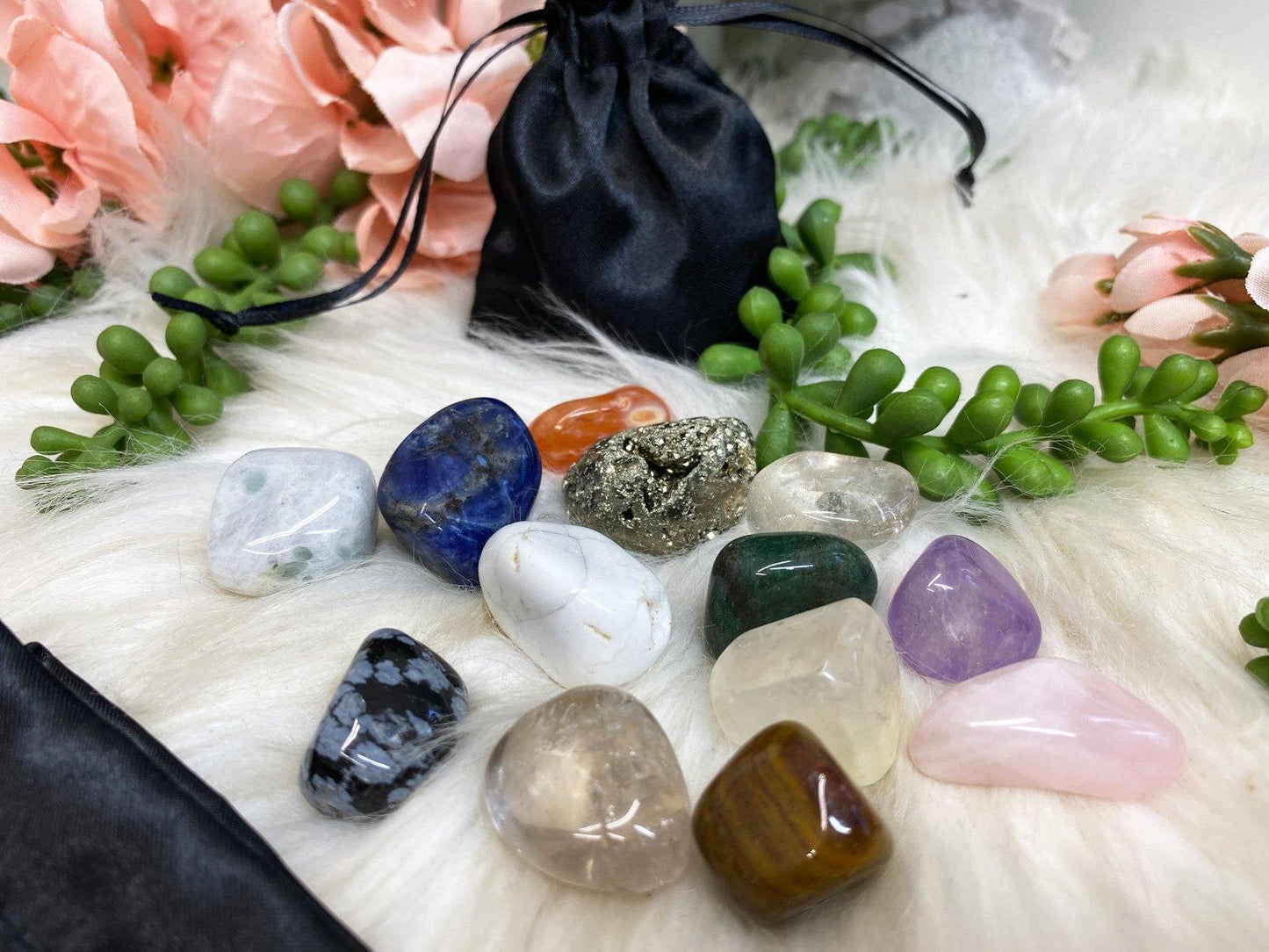 Tumbled Crystal Stones for Beginners Gift Bag