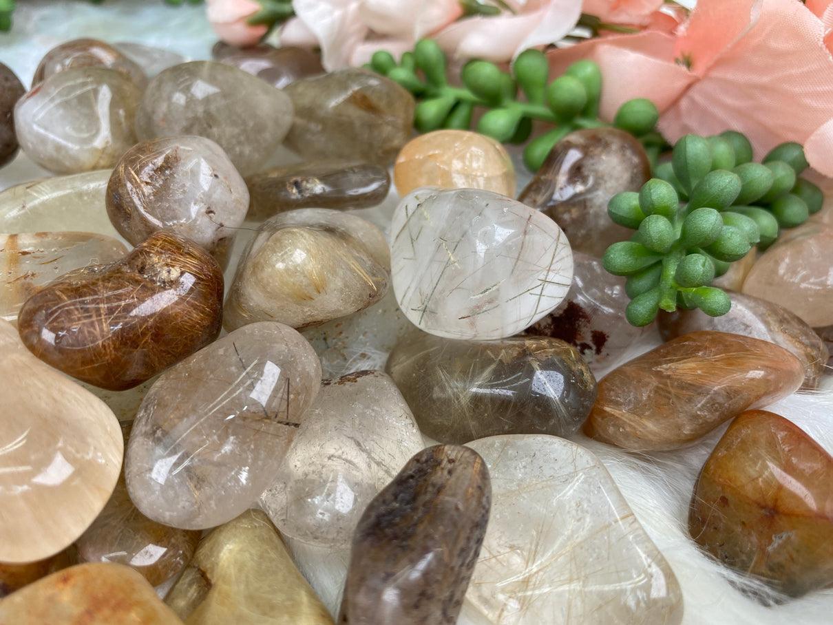 Tumbled Rutilated Quartz for Sale – Contempo Crystals