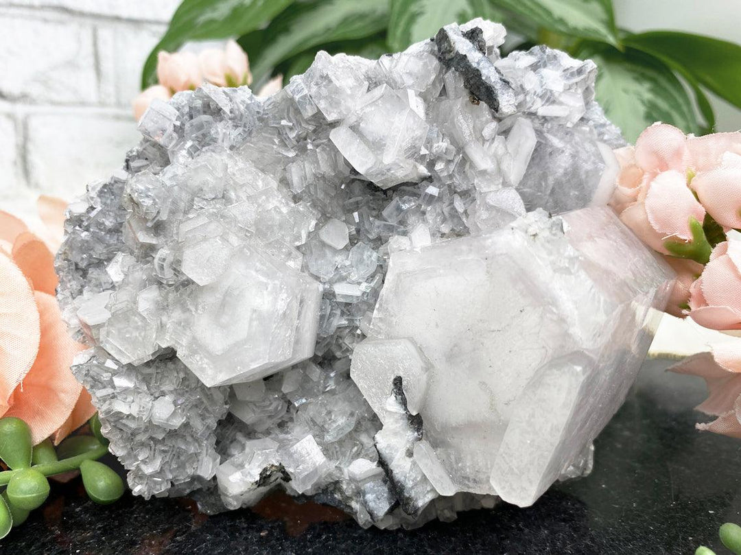 Contempo Crystals -    UV-Gray-calcite-cluster-from-china - Image 1