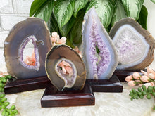 Load image into Gallery: Contempo Crystals - Uruguay-Amethyst-Chalcedony-Agate-Slice-Displays - Image 6