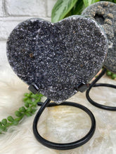 Load image into Gallery: Contempo Crystals - Uruguay-Black-Amethyst-Heart - Image 8