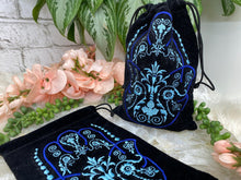 Load image into Gallery: Contempo Crystals - Velvet-Fatima-Hand-Drawstring-Bag - Image 1