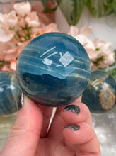 Load image into Gallery: Contempo Crystals - Vibrant-Blue-Onyx-Sphere - Image 7