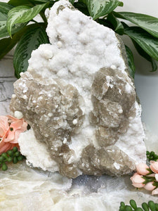 Contempo Crystals - White-Apophyllite-Brown-Calcite-Raw-Crystal-Cluster - Image 2