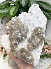 Load image into Gallery: Contempo Crystals - White-Apophyllite-Crystal-Cluster-with-Brown-Calcite - Image 8