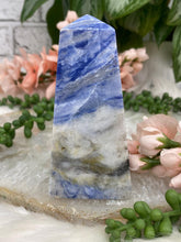 Load image into Gallery: Contempo Crystals - White-Blue-Sodalite-Obelisk-Point - Image 10