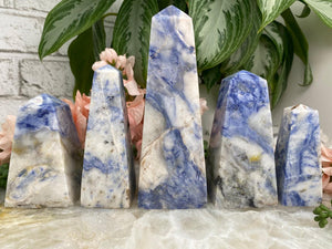 Contempo Crystals - White-Blue-Sodalite-Obelisk-Points-for-sale - Image 3