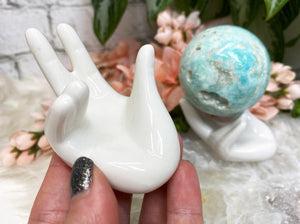 Contempo Crystals - White-Ceramic-Crystal-Hand-Display-Stand - Image 6