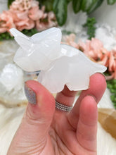 Load image into Gallery: Contempo Crystals - White-Onyx-Triceratops-Dinosaur - Image 10