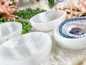 Contempo Crystals - White-Oval-Selenite-Dish - Image 3