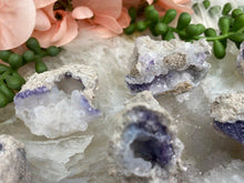 Load image into Gallery: Contempo Crystals - White-Purple-Spirit-Flower-Geode-Clusters - Image 6