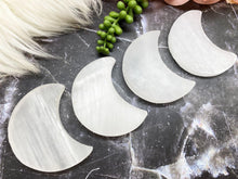 Load image into Gallery: Contempo Crystals - White selenite crystal moon cleansing plate - Image 5