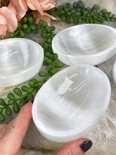 Load image into Gallery: Contempo Crystals - White-Selenite-Oval-Bowl - Image 2