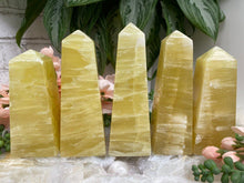 Load image into Gallery: Contempo Crystals - Yellow-Lemon-Calcite-Obelisk-Point-Crystals - Image 4
