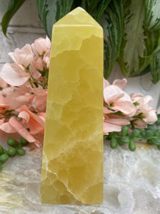 Contempo Crystals - Yellow-Pineapple-Calcite-Obelisk-Point - Image 7