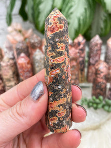 Contempo Crystals - Yellow-Red-Brown-Leopard-Jasper-Point - Image 21
