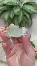 Load image into Gallery: Contempo Crystals - Green-Fluorite-Octahedron-Formation-with-Gray-Bladed-Calcite - Image 2