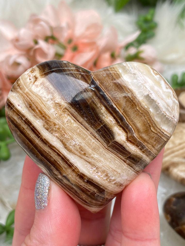 banded-brown-calcite-heart