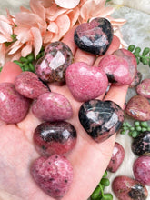 Load image into Gallery: Contempo Crystals - black-pink-rhodonite-heart - Image 2