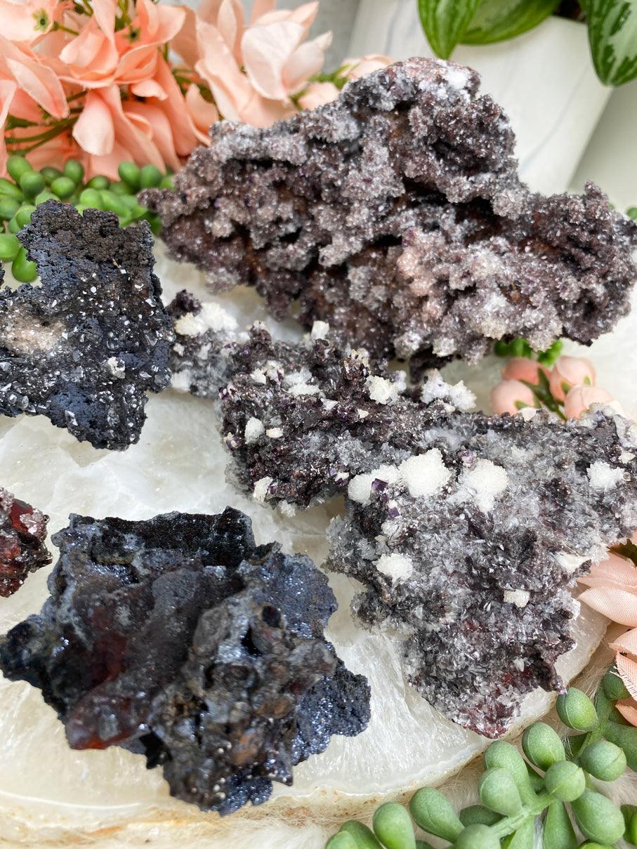 black-red-calcite-clusters-for-sale