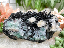 Load image into Gallery: Contempo Crystals - black-schorl-tourmaline-fluorite-beryl-crystal - Image 1