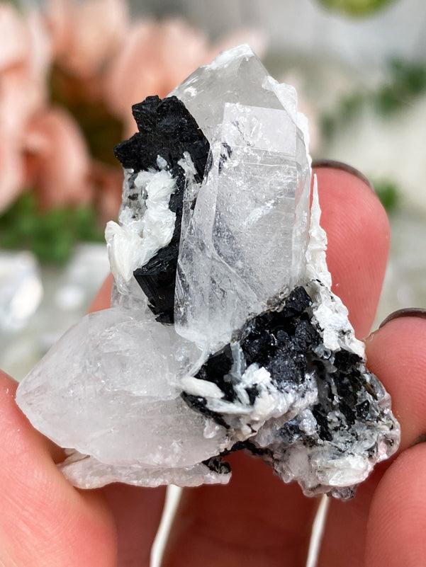 black-tourmaline-white-albite-on-quartz-point