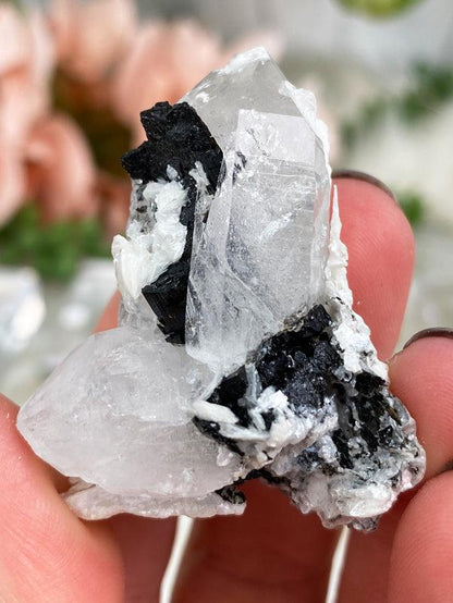 black-tourmaline-white-albite-on-quartz-point