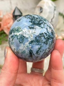 Contempo Crystals - blue-moss-agate-sphere - Image 13