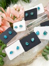 Load image into Gallery: Contempo Crystals - blue-paraiba-apatite-earrings - Image 4