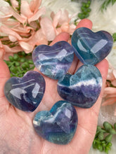 Load image into Gallery: Contempo Crystals - Colorful Fluorite Heart - Image 5