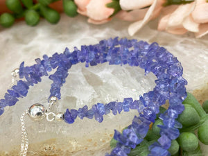 Contempo Crystals - blue-tanzanite-chip-bracelet - Image 3